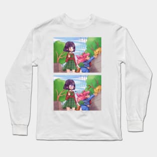 Summer Day with Hotaru and Chibiusa Long Sleeve T-Shirt